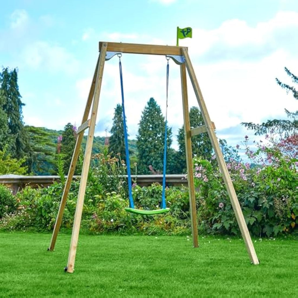 TP Toys Forest Wooden Single Swing Set | FSC Certified Timber