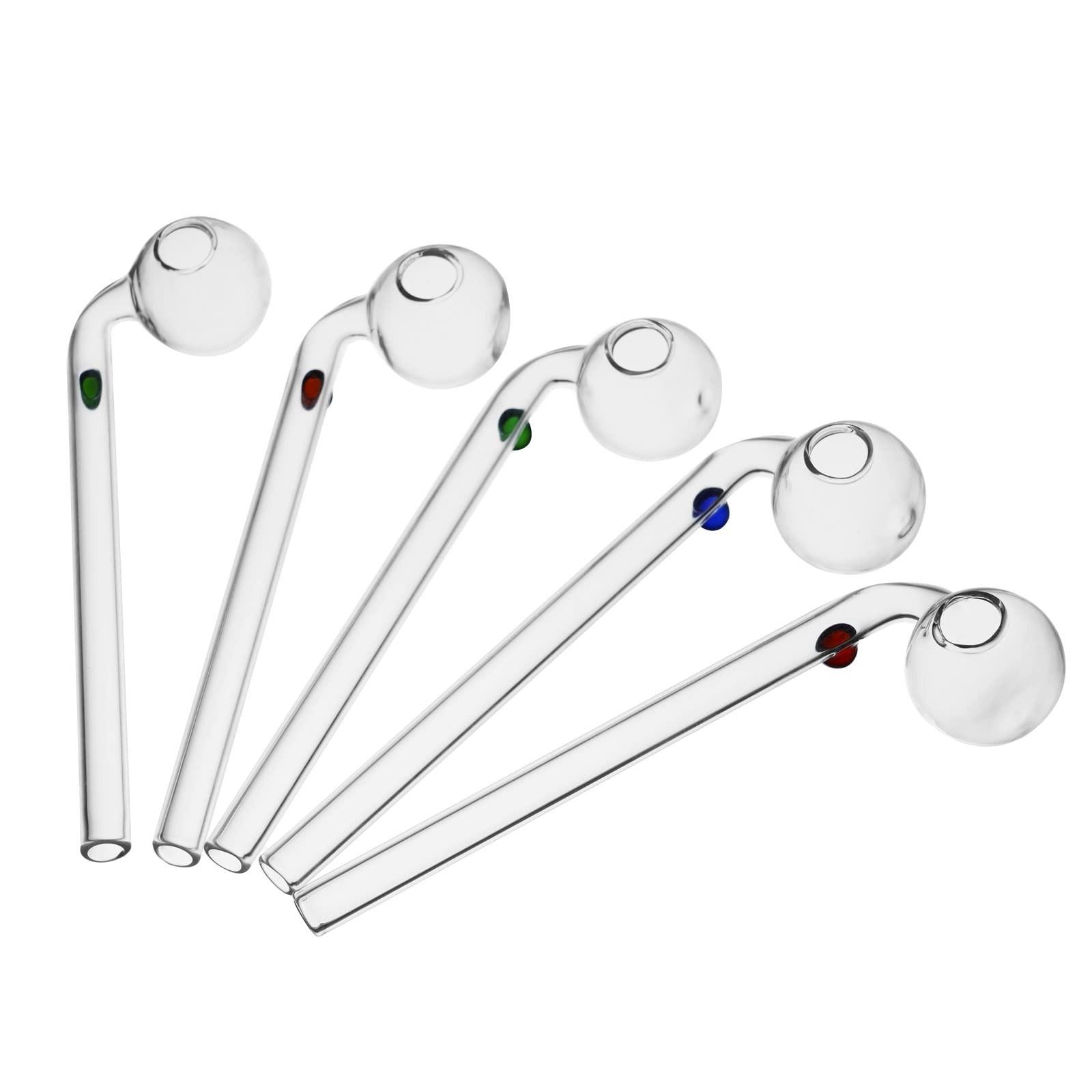 Jolof Store Curved Glass Water Pipe - 10pc Wholesale Handmade Set