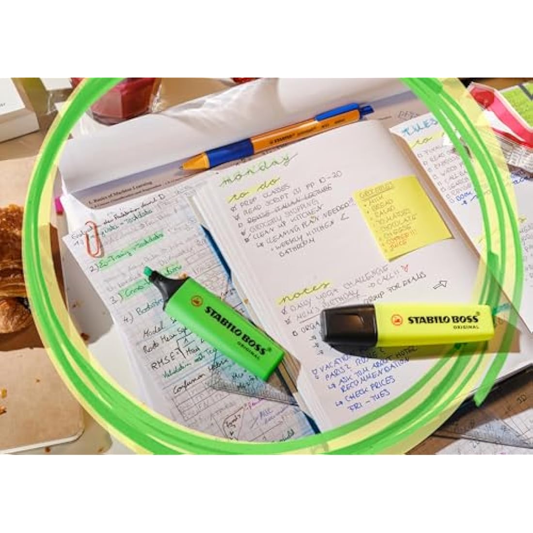 STABILO BOSS ORIGINAL Highlighter - Pack of 6 Assorted Colours - Refillable