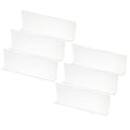PATIKIL 6 Pack Shelf Dividers for Closet Organization, 350 x 40 x 120mm Acrylic Closets Separator Kitchen Cabinet Shelves Under Bed Blocker for