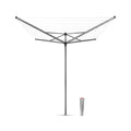 Brabantia Topspinner Rotary Dryer – 40m UV-Resistant Line with Ground Spike