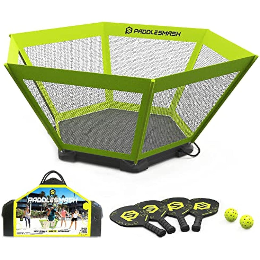 PaddleSmash Outdoor Game Set – Pickleball & Roundnet Fusion Kit