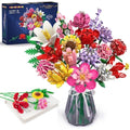 HOGOKIDS Flower Bouquet Building Set – 1464PCS Botanical Collection Gift