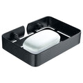 HONPHIER Stainless Steel Soap Dish – Wall Mounted Shower Holder (Black)