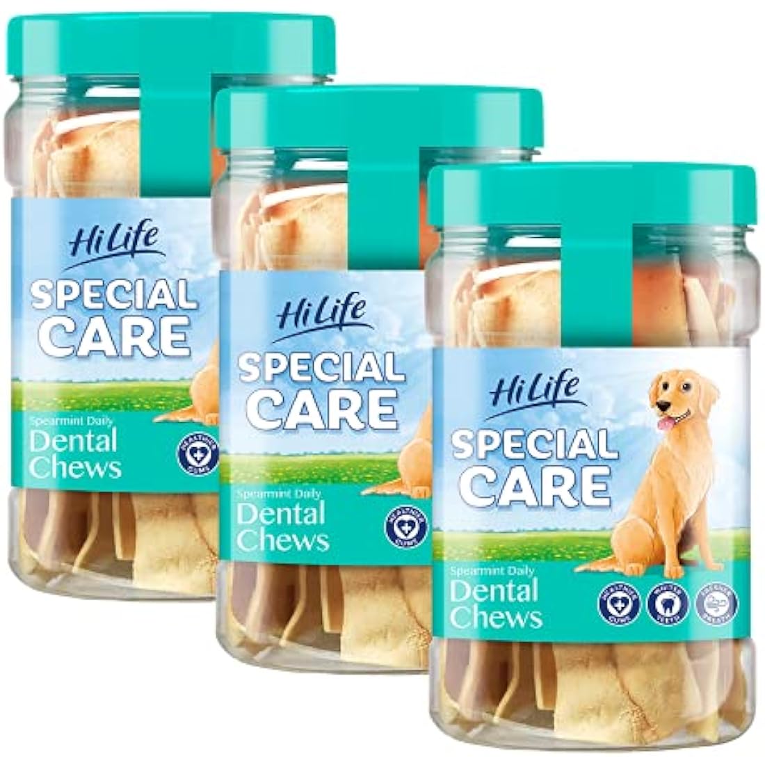 Jolof Store Spearmint Dog Dental Chews – Rawhide Tartar Control (36 Pack)
