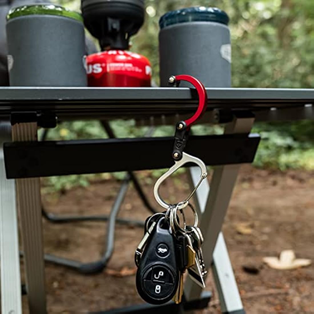 Gear Aid HEROCLIP Mini – 3-in-1 Carabiner Clip and Hook, Aluminum