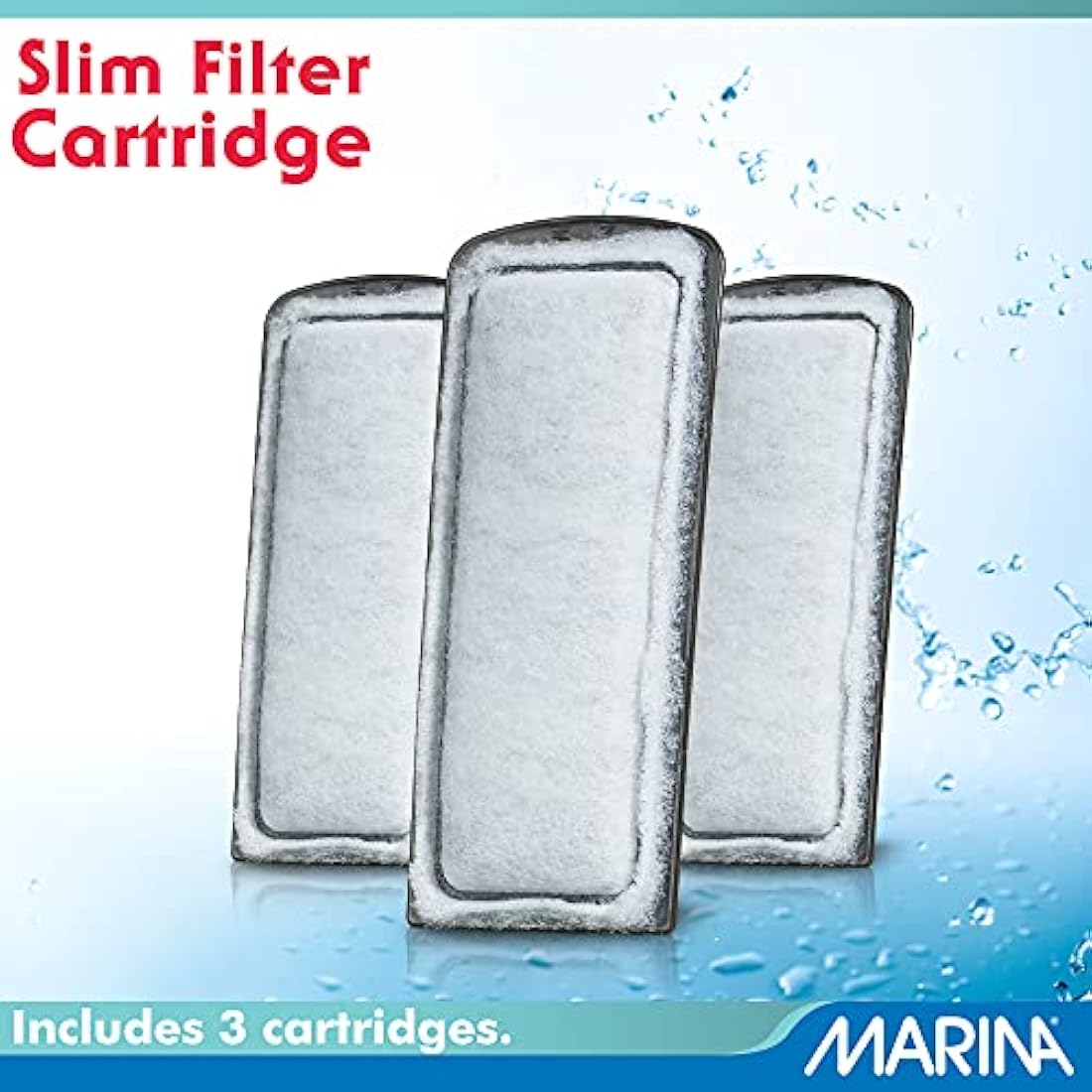 Marina Bio-Carb Slim Filter Cartridge for Tropical Fish - 3 Pack