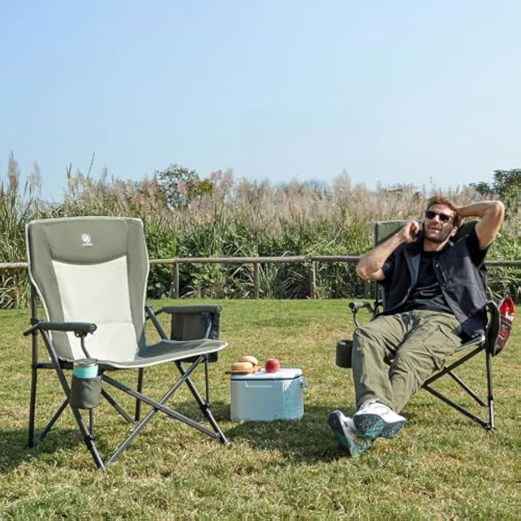 Ever Advanced Oversized Camping Chair | Heavy Duty 230kg Folding Seat