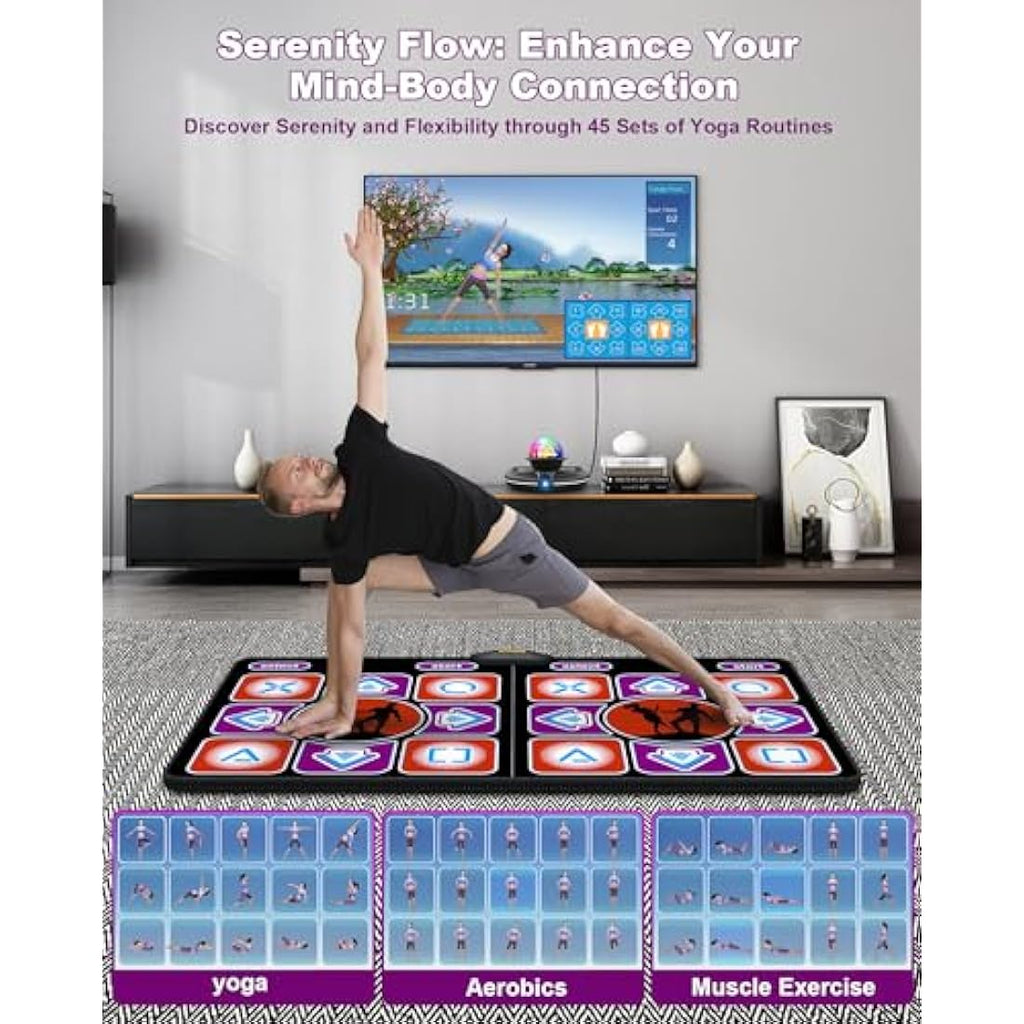 Acelufly Double Dance Mat with Camera – Wireless Electronic Game Pad