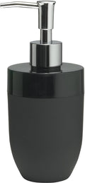 Sealskin Bloom Soap Dispenser – Black ABS Plastic with Matte Finish