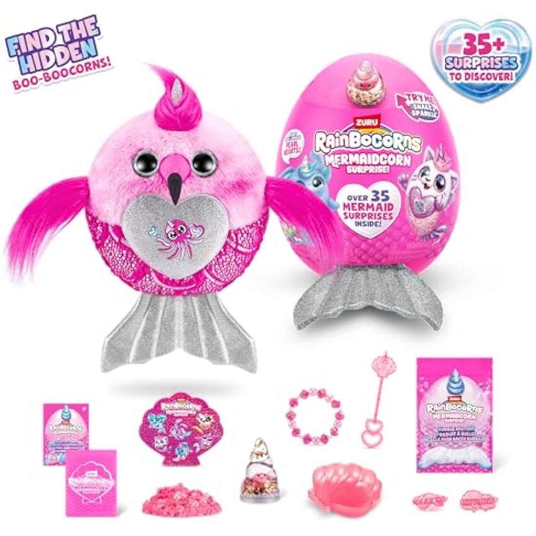 Rainbocorns Mermaidcorn Series 7 Jewel the Flamingo Collectible Plush