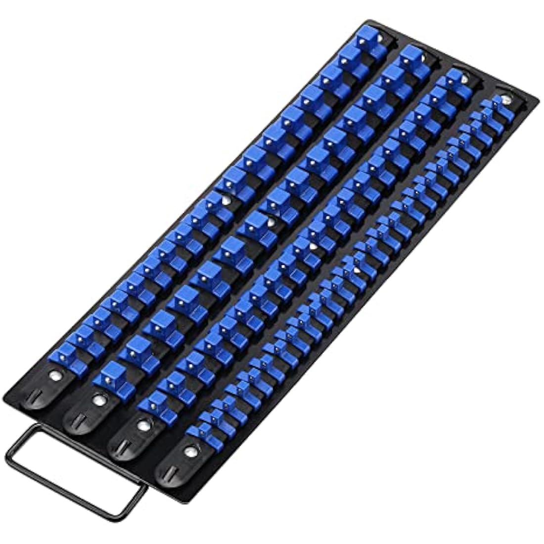 CASOMAN 80-Piece Socket Organizer Tray | 1/4, 3/8, 1/2-Inch Drive Rails