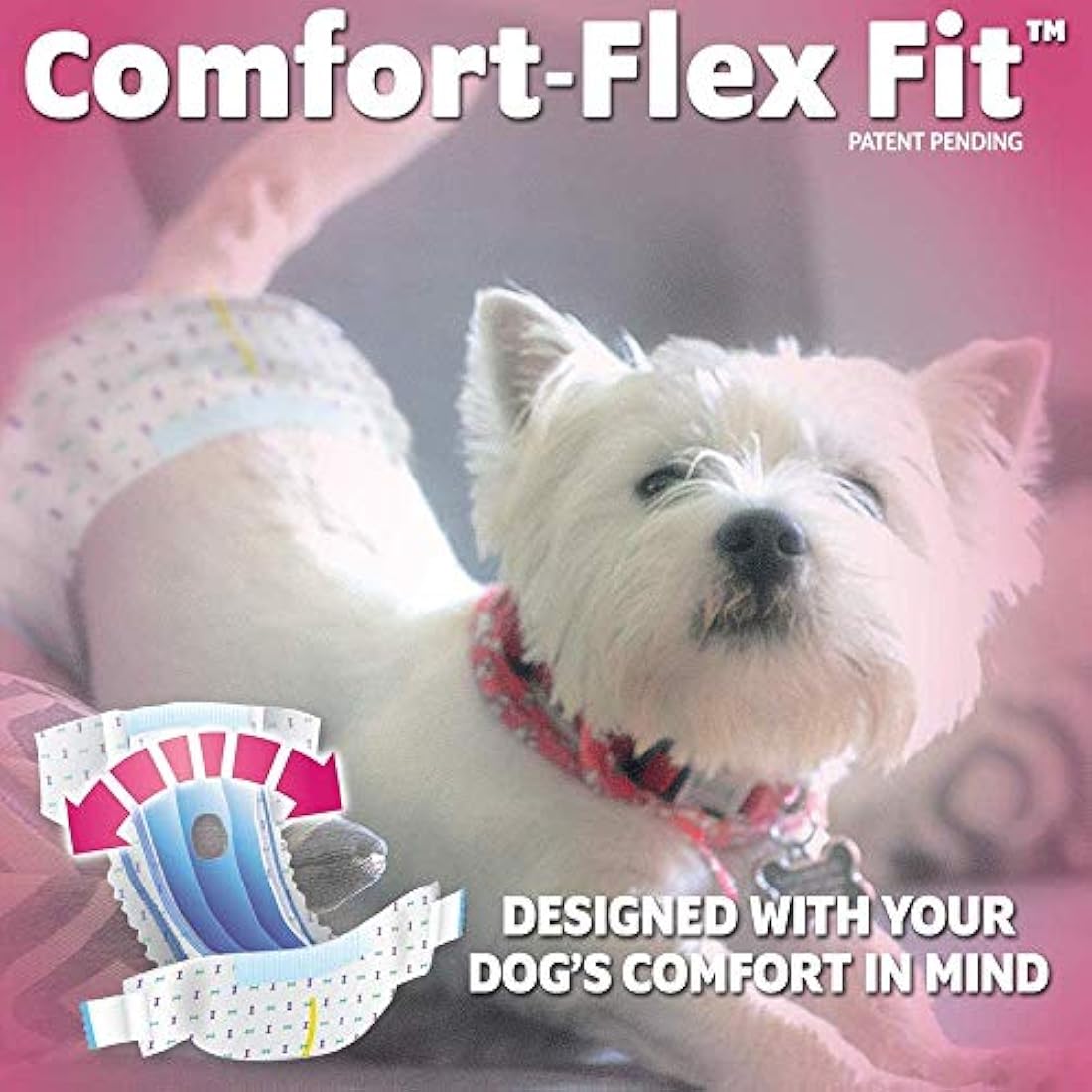 OUT! Pet Care Disposable Female Dog Diapers | Absorbent Toy Size | 18 Pack