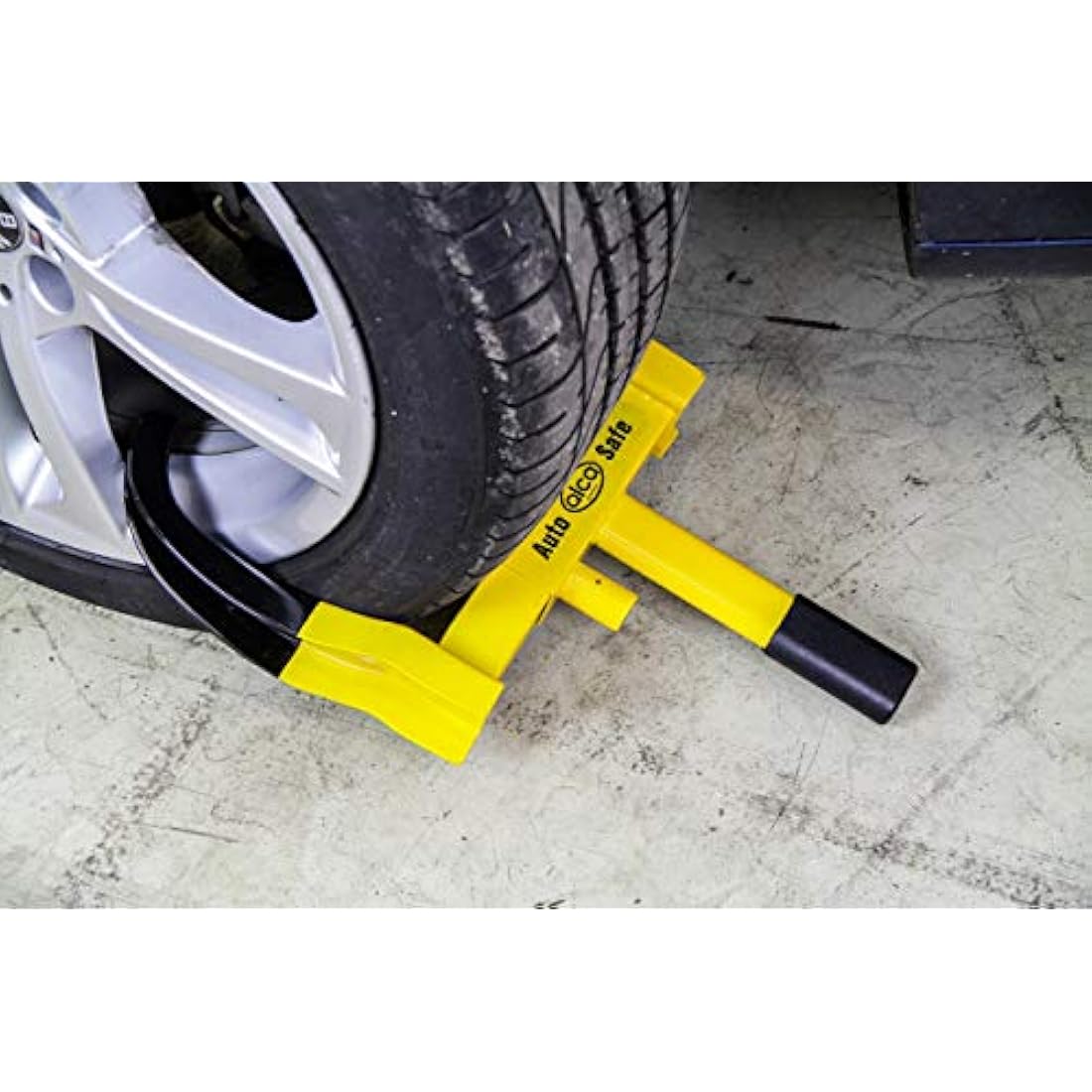 Alca Germany Heavy Duty Wheel Clamp Anti-Theft Lock for Cars & Trailers
