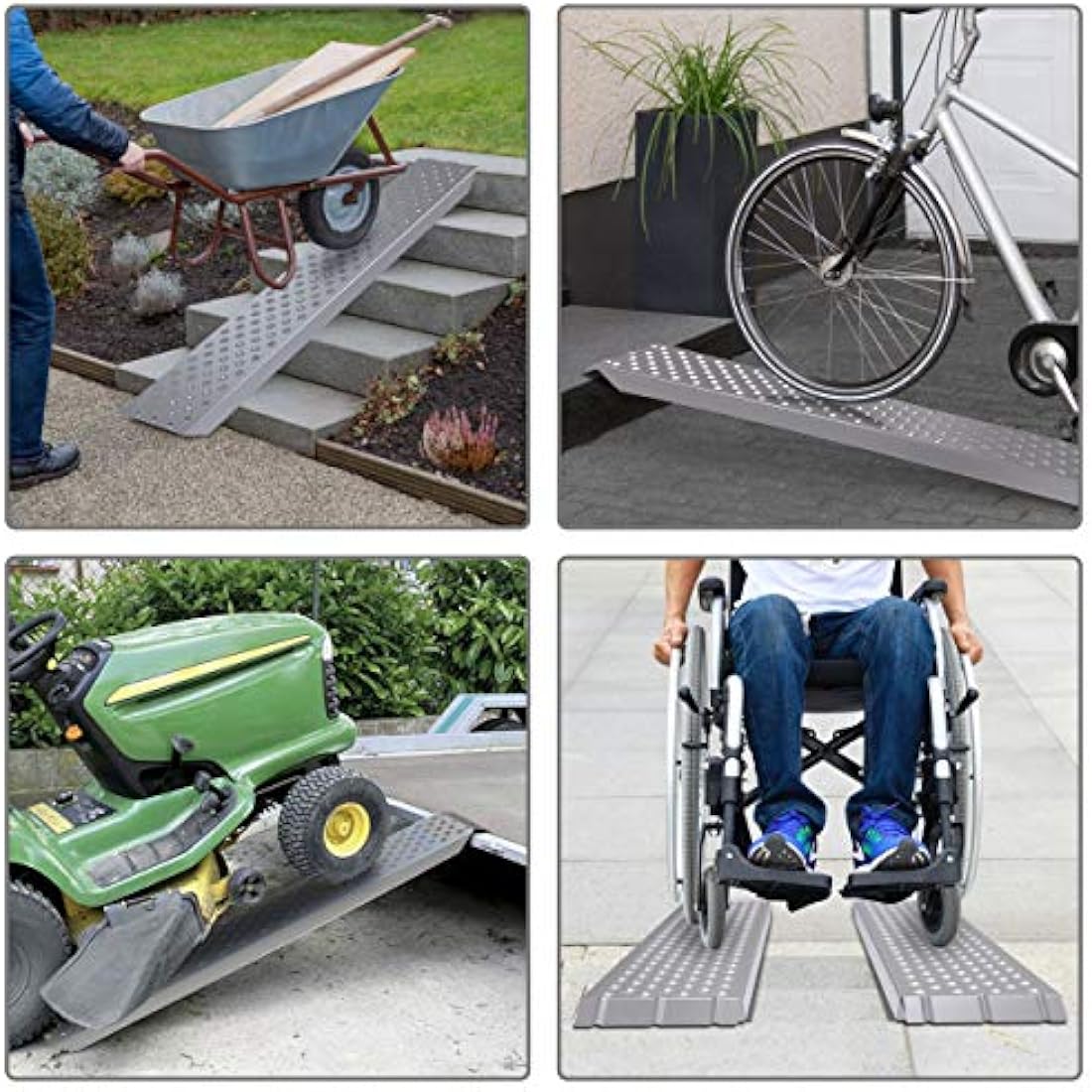 VOUNOT Heavy Duty Steel Loading Ramps | 400kg Capacity for ATV & Moto