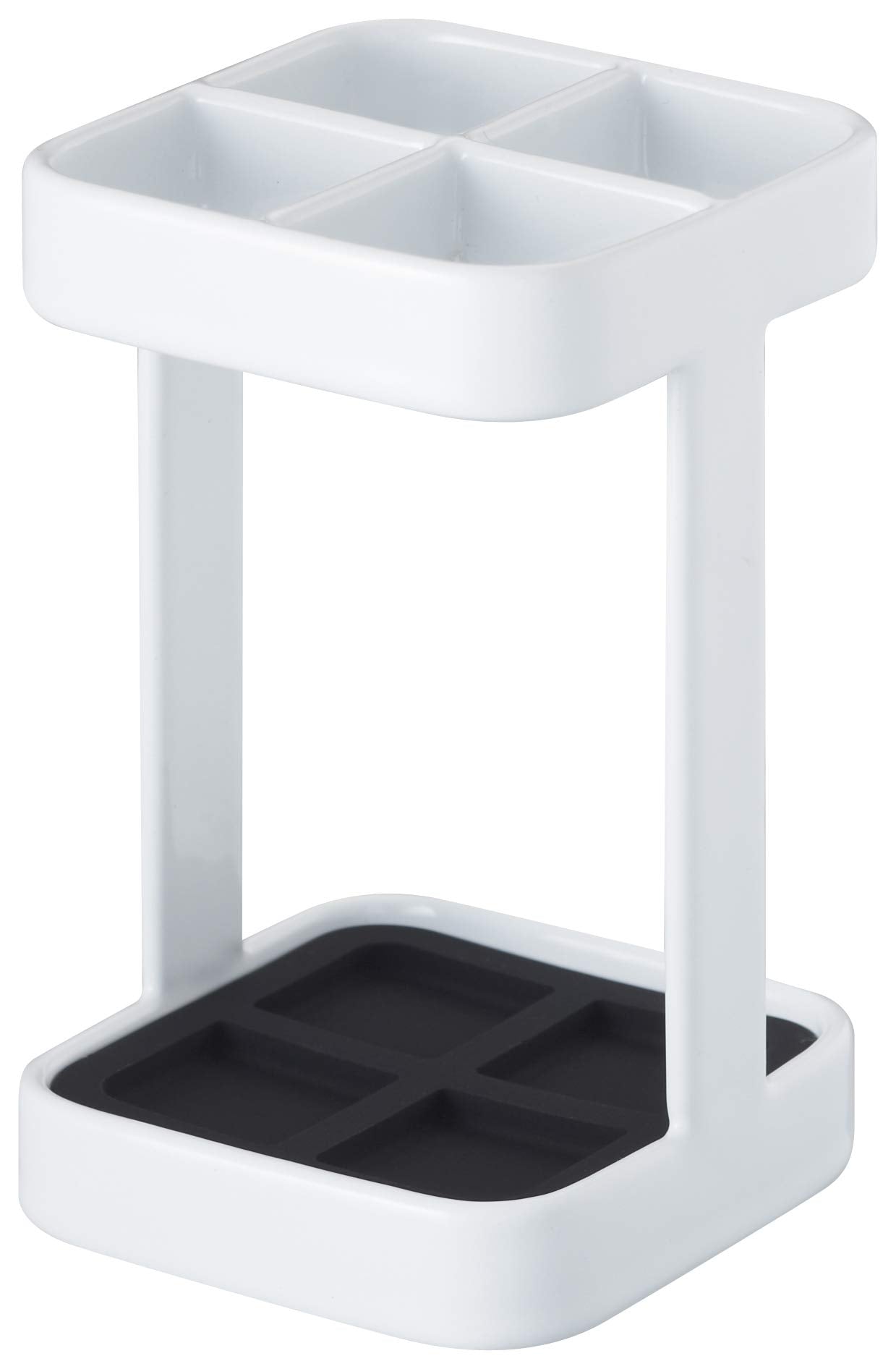 Yamazaki Tower Minimalist Steel Toothbrush Stand - White, 5.5 x 9 cm