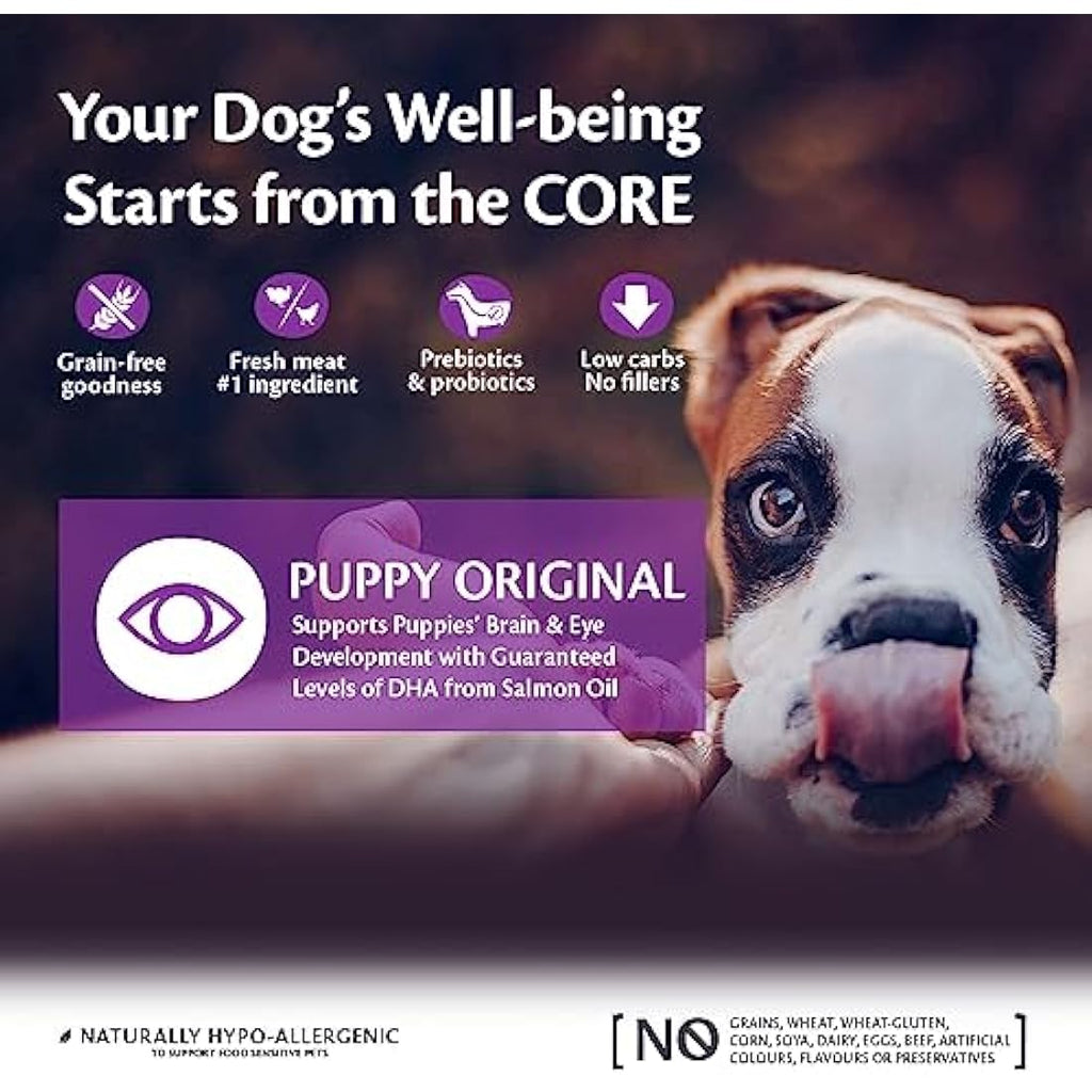 Wellness CORE Puppy Food - Grain-Free Turkey & Chicken Dry Food, 10kg