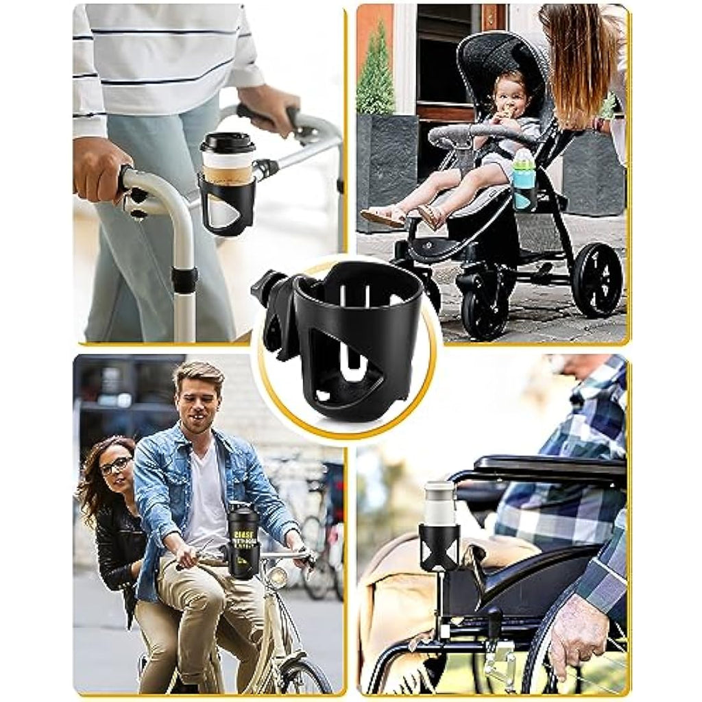 Jolof Store Universal Stroller Cup Holder – 360° Rotation Drink Holder