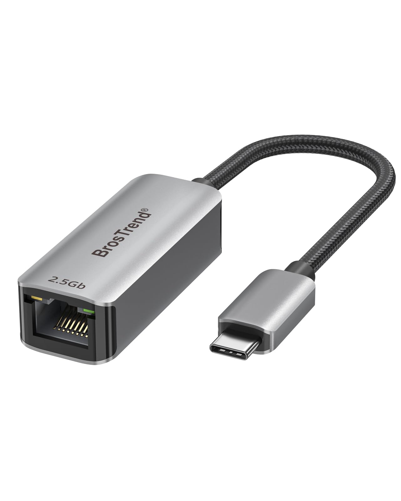 BrosTrend 2.5Gb USB C to Ethernet Adapter | USB 3.2 to RJ45 Network