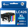 WYFYINK LC426XL High Yield Ink Cartridges for Brother MFC-J4540DW | 4-Pack