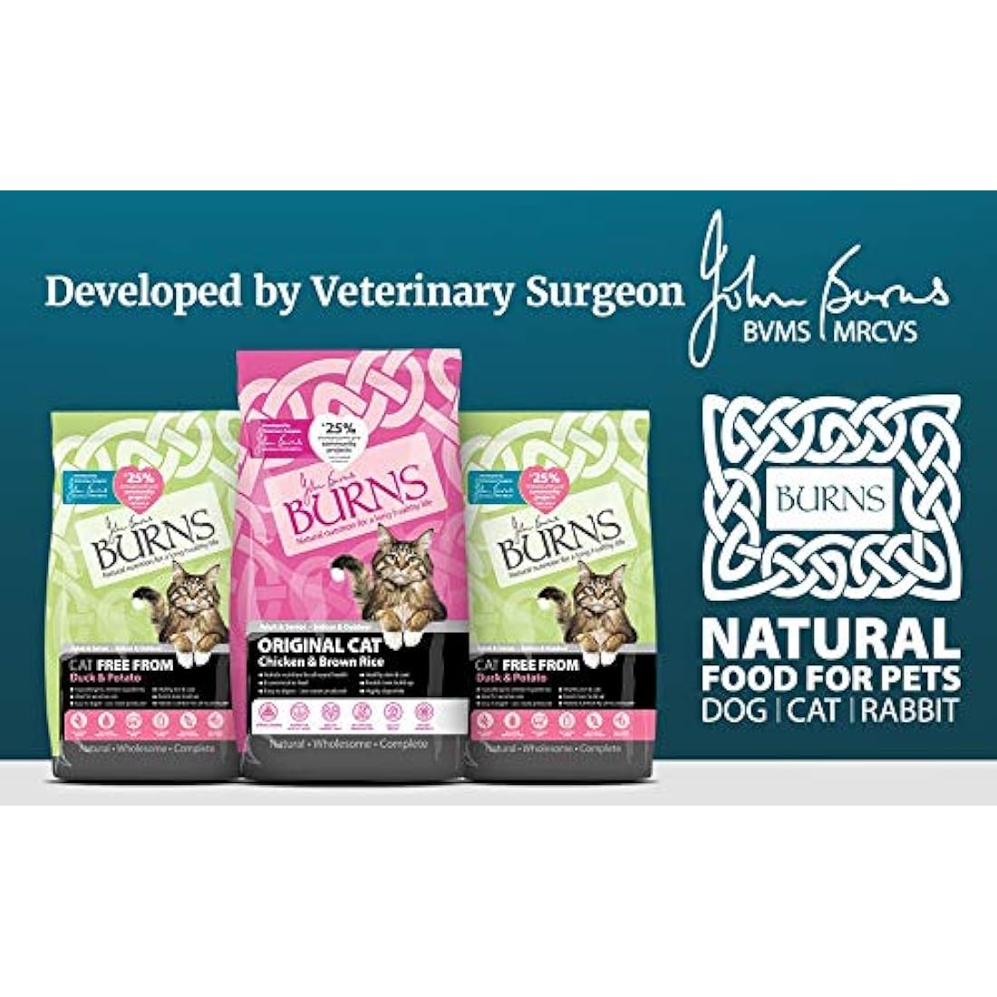 Burns Pet Nutrition Hypoallergenic Chicken & Brown Rice Cat Food - 5kg