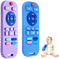 Hooku 2-Pack Silicone Remote Control Teethers | BPA-Free Baby Sensory Toys
