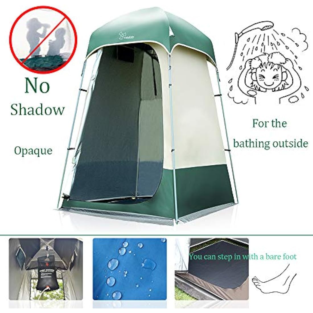 Jolof Store Portable Outdoor Shower Tent – Privacy Changing Room Shelter
