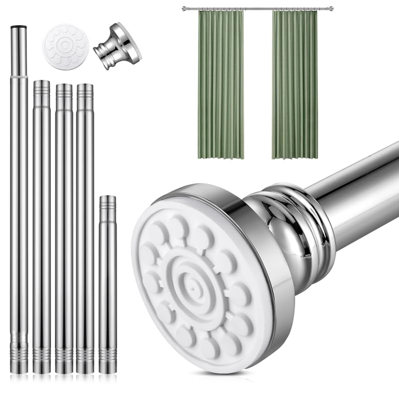 Jolof Store Stainless Steel Tension Rod – 68-200cm No-Drill Shower Pole