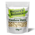 Natures Balance Raw Cashew Nuts 1kg – Whole Unsalted Bulk Cashews