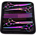 7-Piece Pet Grooming Scissors Set - Stainless Steel Kit