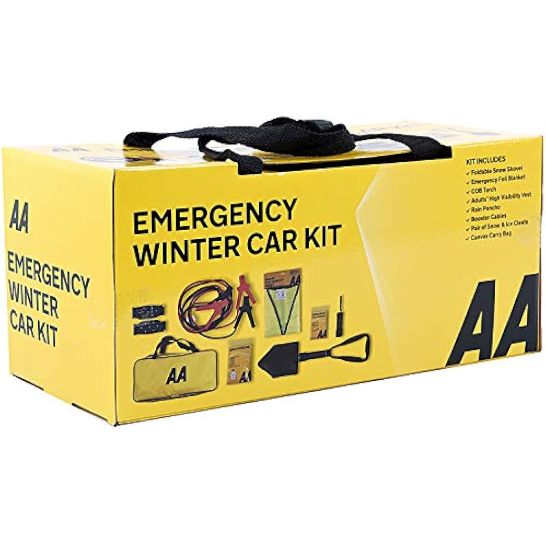 AA Emergency Winter Car Kit – 7-Piece Roadside Safety Set with Shovel