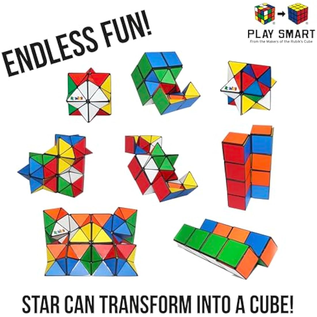 Rubik's Magic Star Puzzle 2-Pack – Educational STEM Fidget Toy Cube