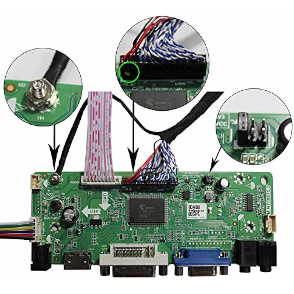VSDISPLAY VGA DVI LCD Controller Board for Arcade1Up 17" DV170YGZ-N10