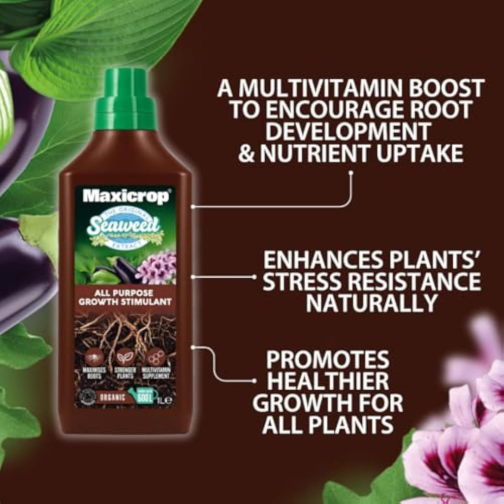 Maxicrop All Purpose Plant Growth Stimulant – 1L Organic Seaweed