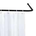 WENKO Urban Decay Corner Shower Bar – Black Aluminium Rack, 2 cm