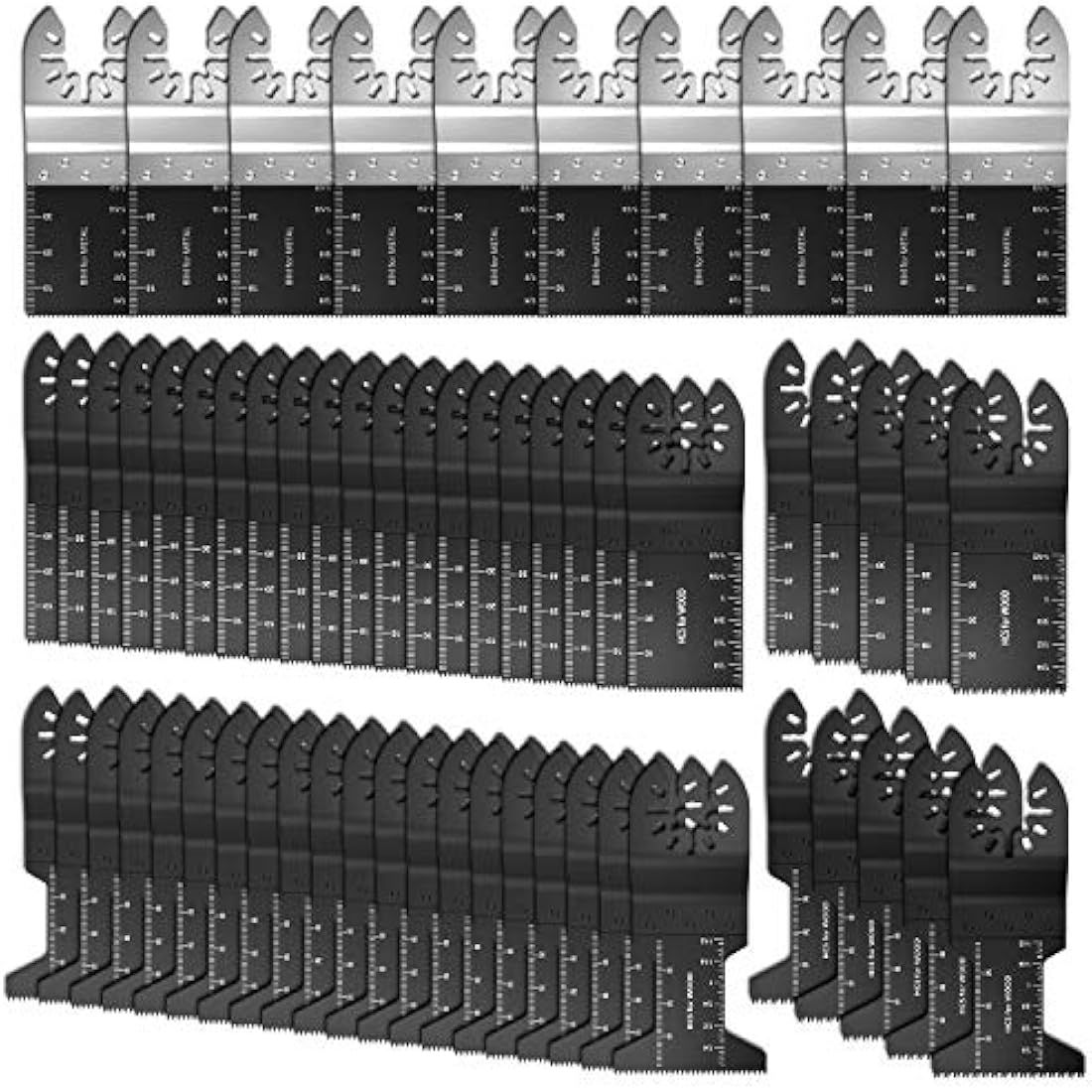 Jolof Store 60pc Oscillating Saw Blades | Universal Multitool Accessories