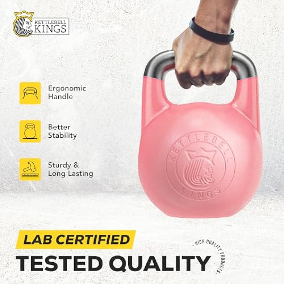 Competition Iron Kettlebell – 18lb Ergonomic Weight