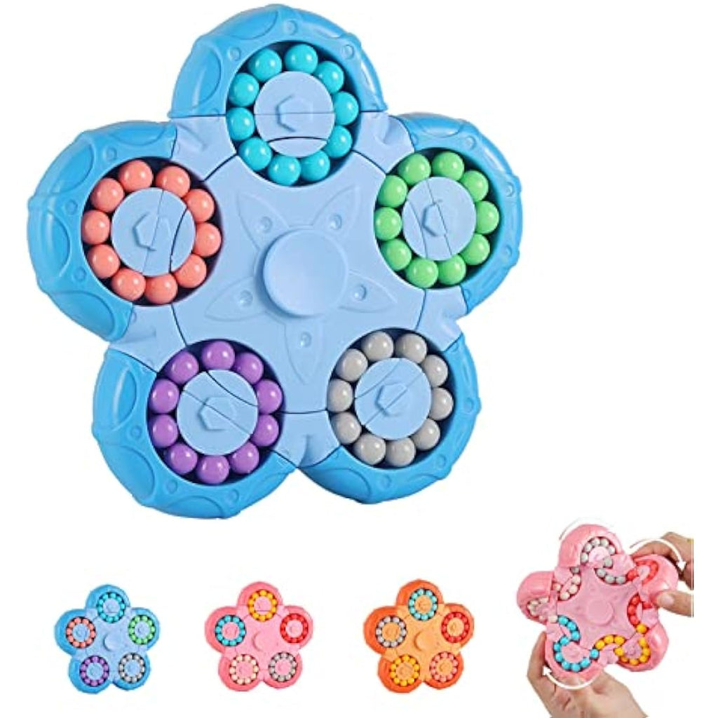 Magic Bean Rotating Cube – Double-Sided Fidget Spinner Puzzle