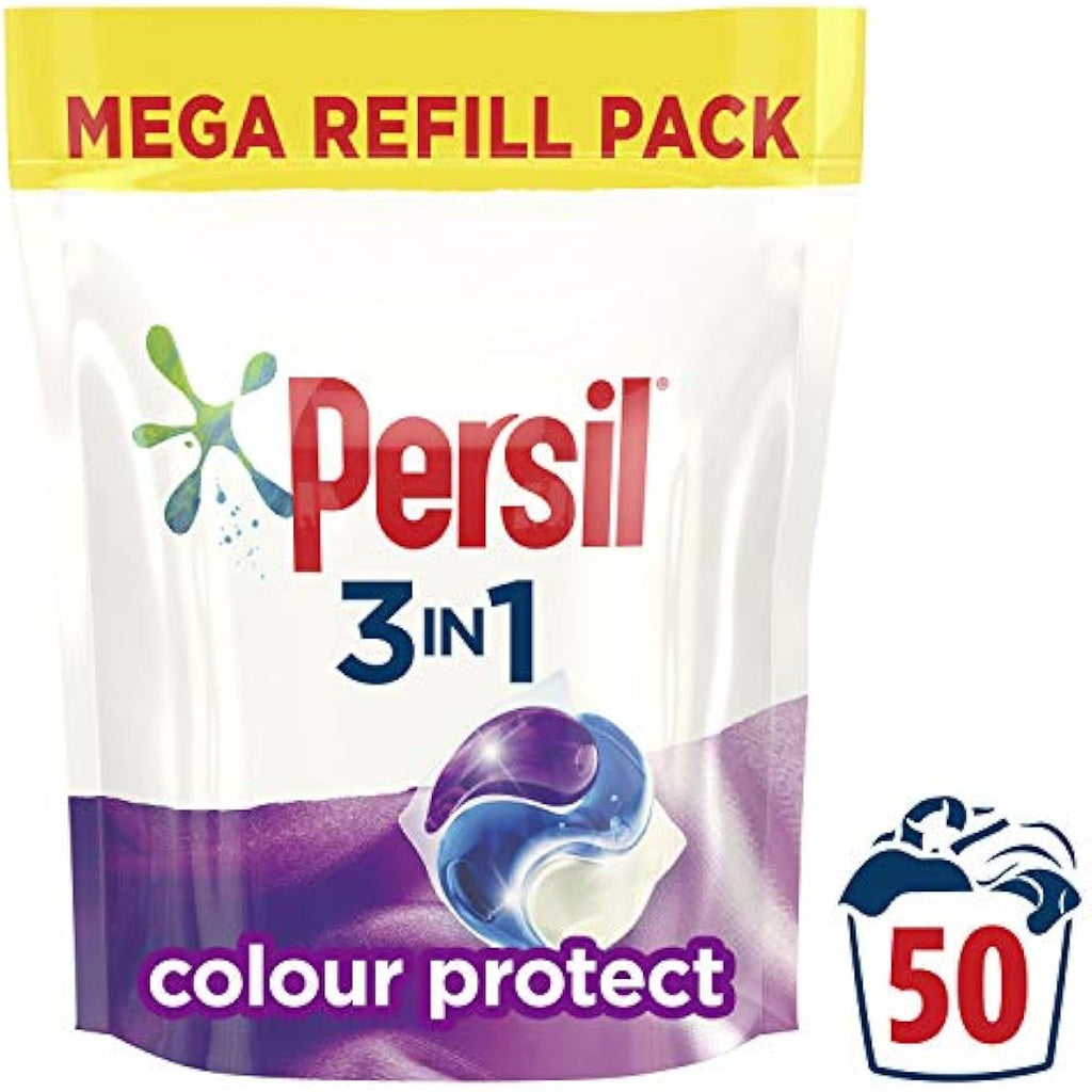 Persil 3 in 1 Colour Laundry Detergent Capsules - 50 Wash Mega Pack