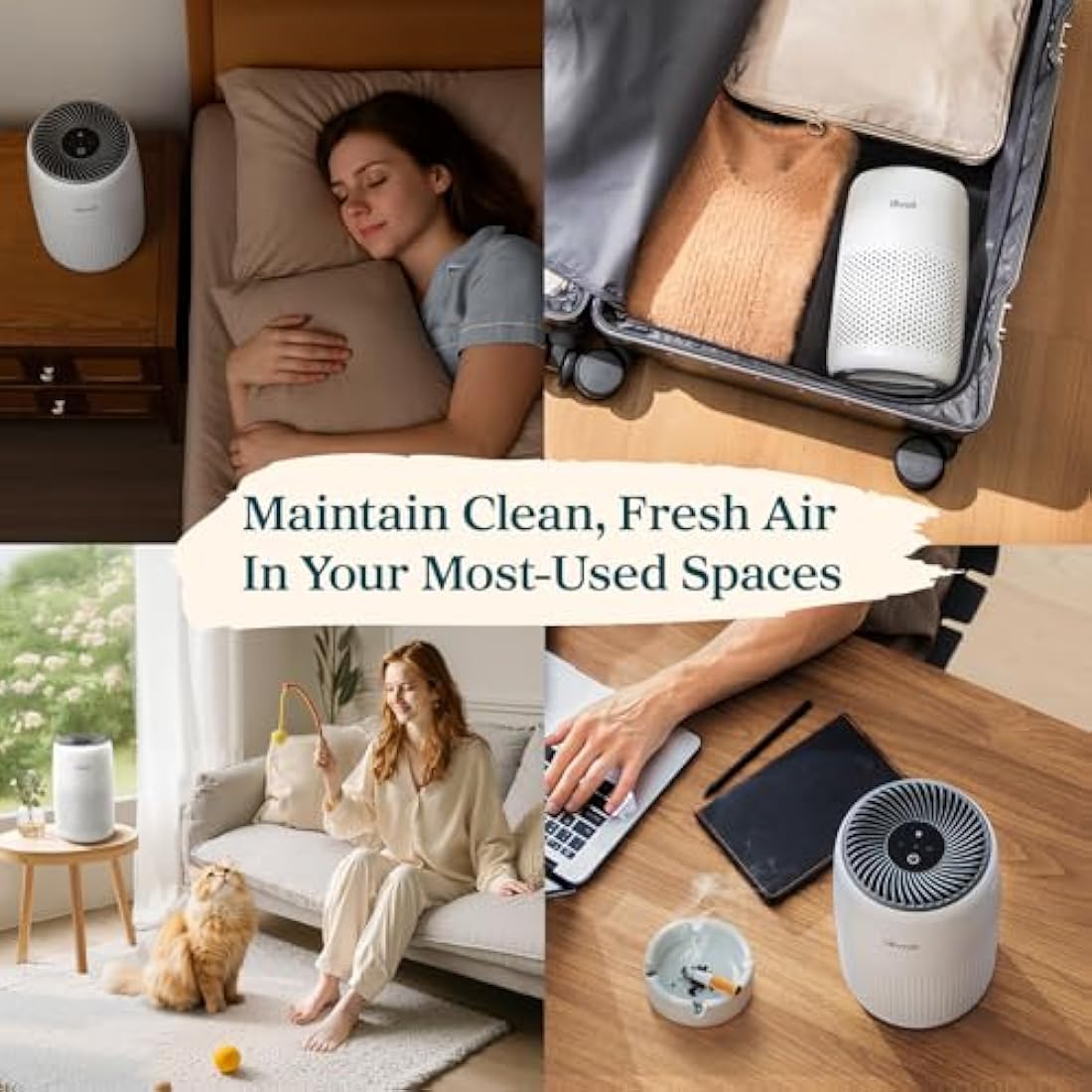 Levoit Core Mini Air Purifier | HEPA Filter with Aromatherapy for Bedroom