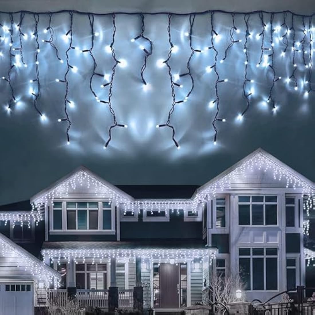 LEDYA 17M 480 LED Icicle Christmas Lights – Waterproof Outdoor Fairy Lights