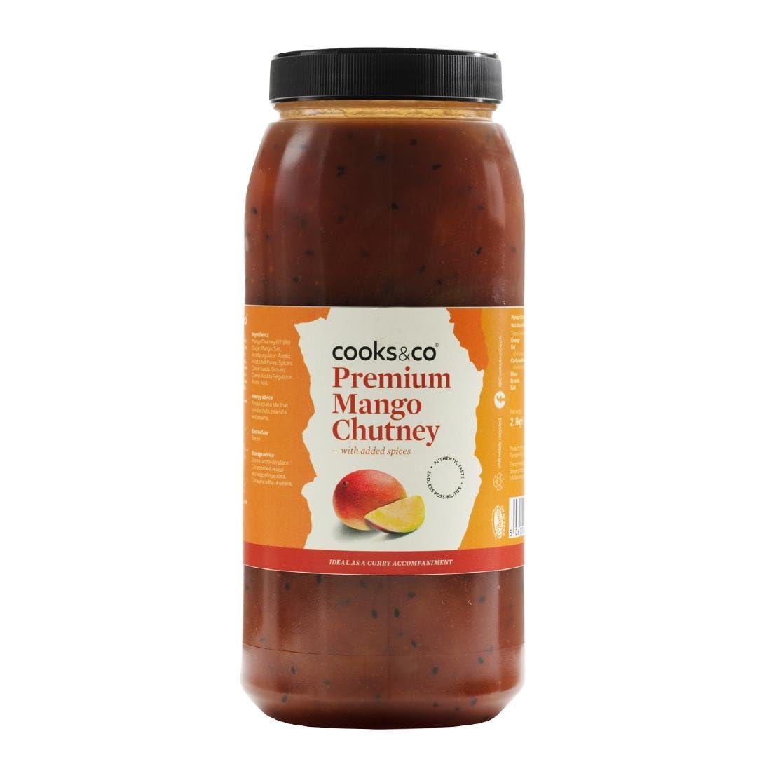 Cooks & Co Premium Mango Chutney – 2.7kg Bulk Curry Condiment (Set of 2)