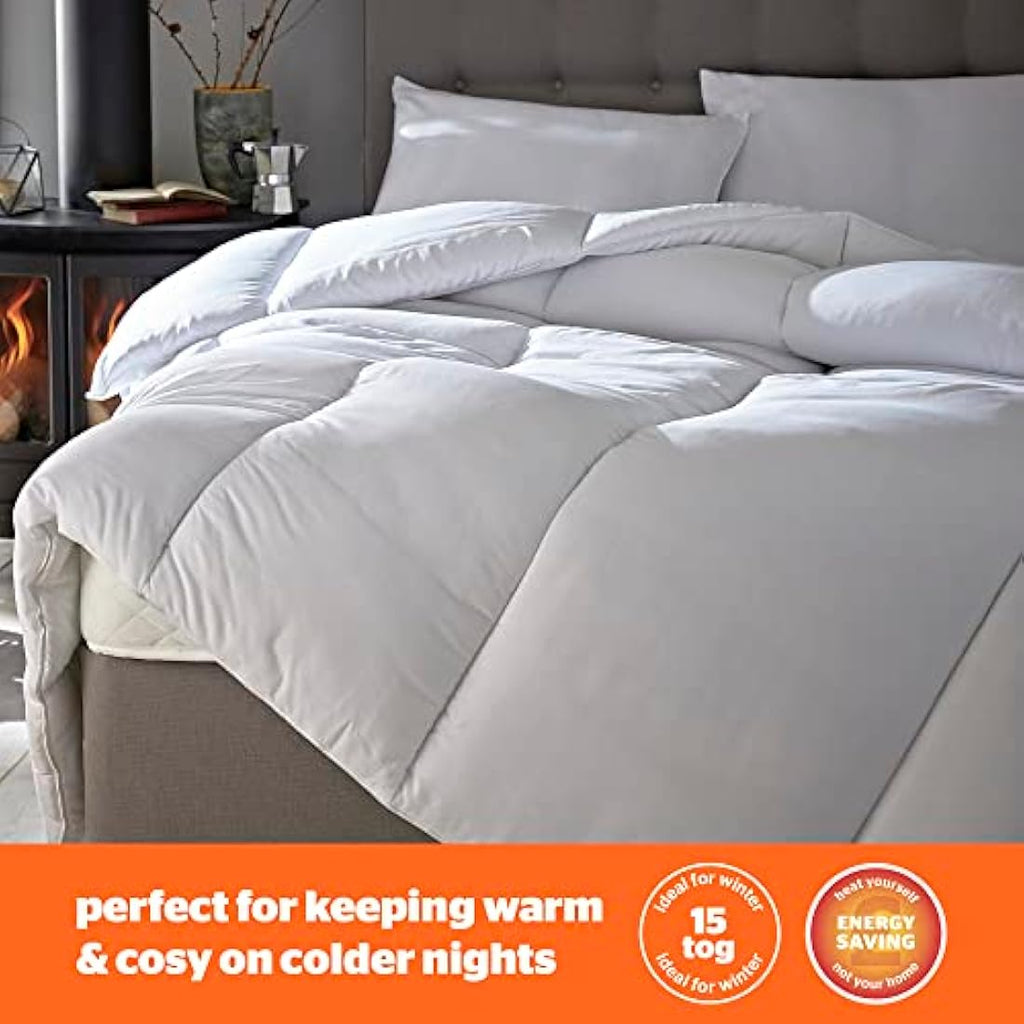 Silentnight 15 Tog Winter Duvet – Super King Hypoallergenic Quilt