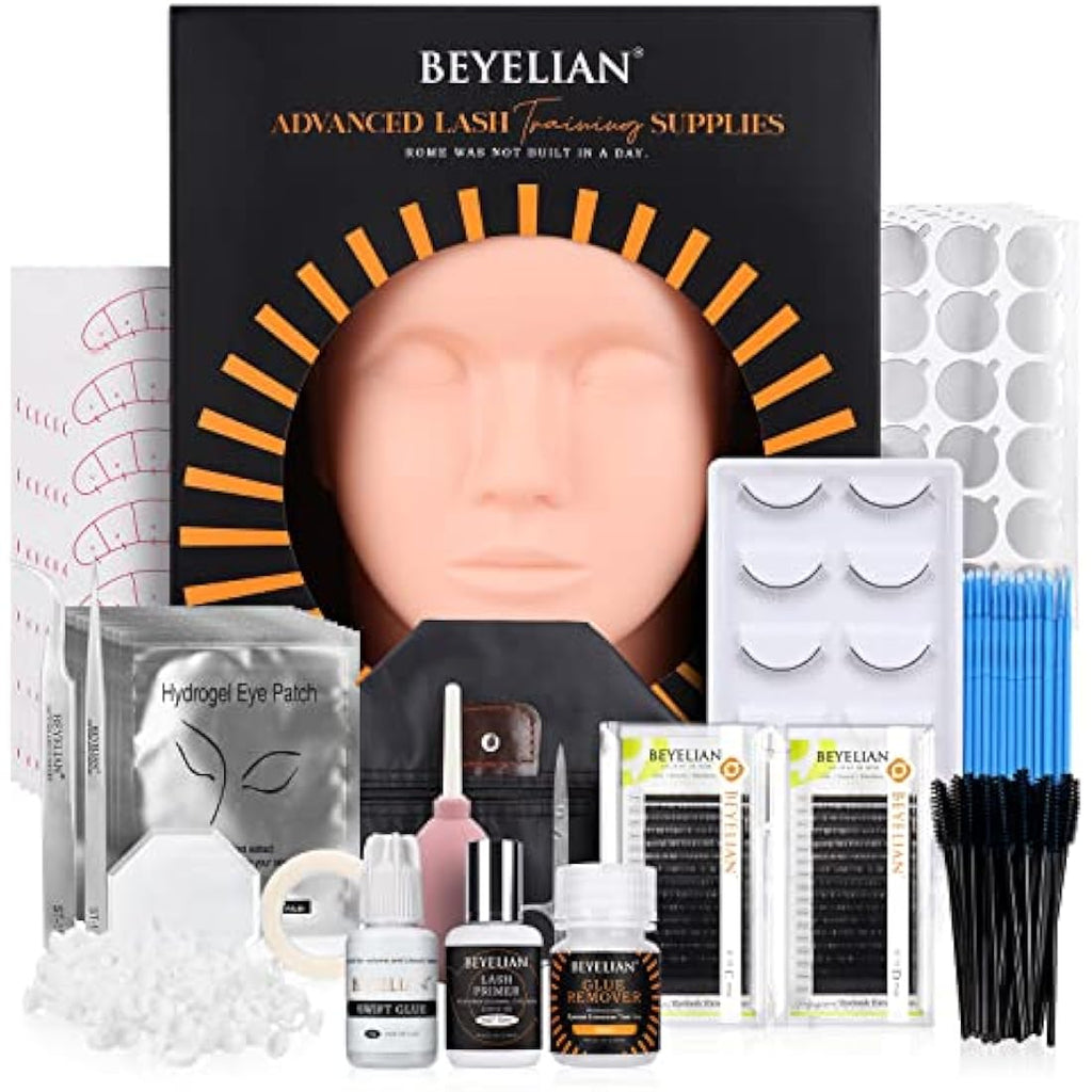 BEYELIAN Eyelash Extension Kit | Professional Lash Training Mannequin Set