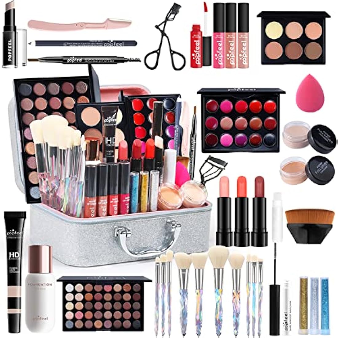MKNZOME Professional Makeup Kit – All-in-One Travel Cosmetic Gift Set