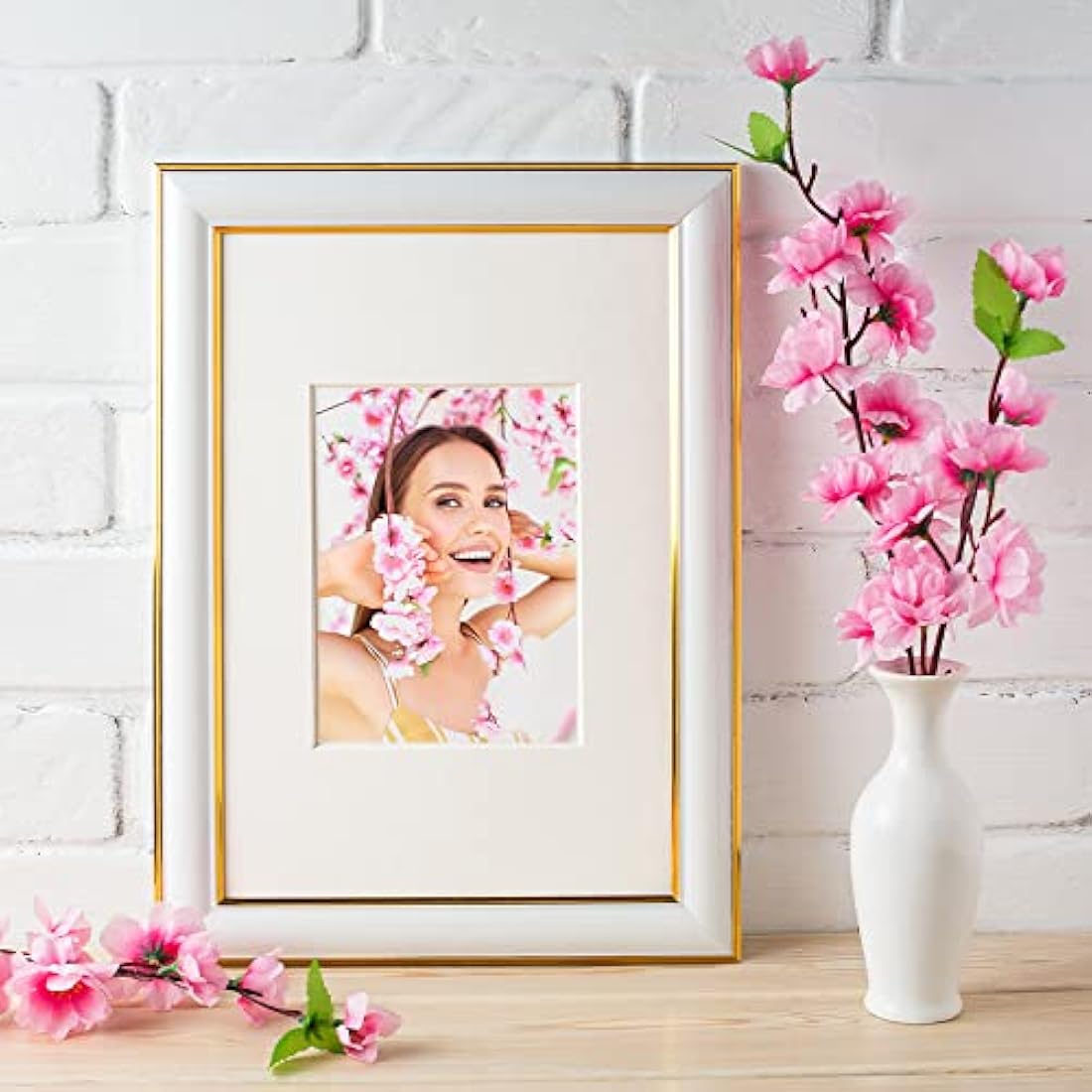 Jolof Store 100PCS Silk Cherry Blossom Flower Heads for DIY Crafts - Pink