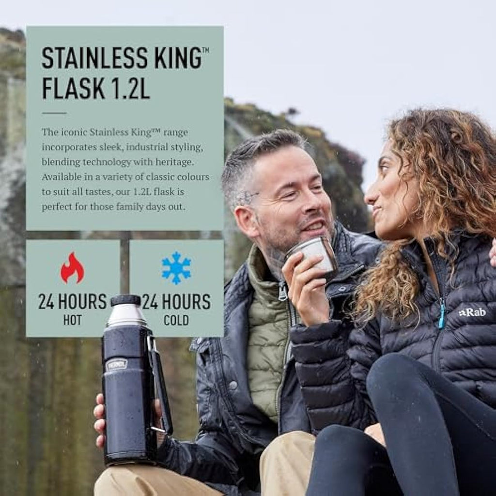 Thermos Stainless King Travel Flask – 1.2L Duck Egg Insulated Bottle