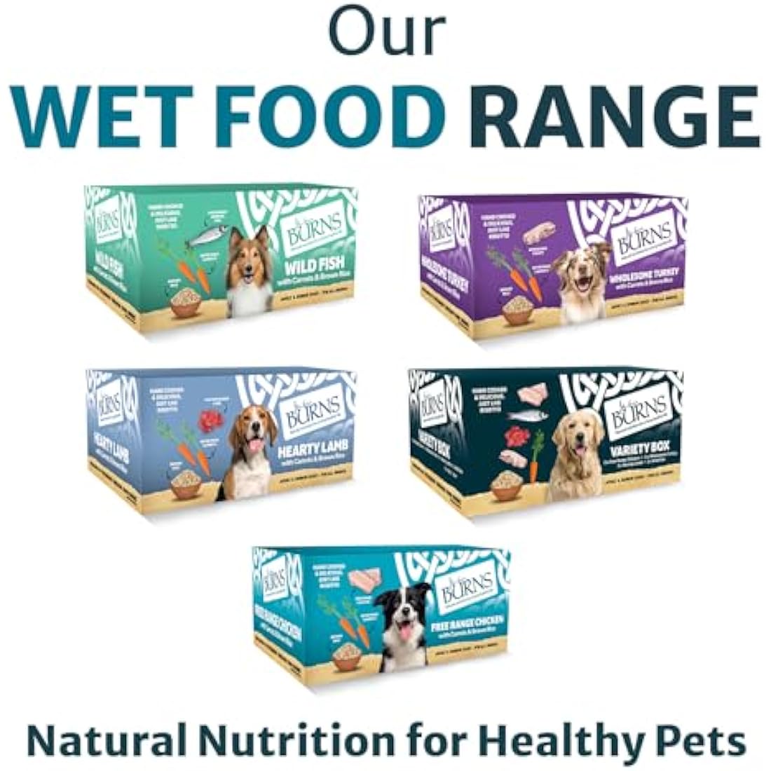 Burns Natural Wet Dog Food - Free Range Chicken & Rice - 12 x 150g