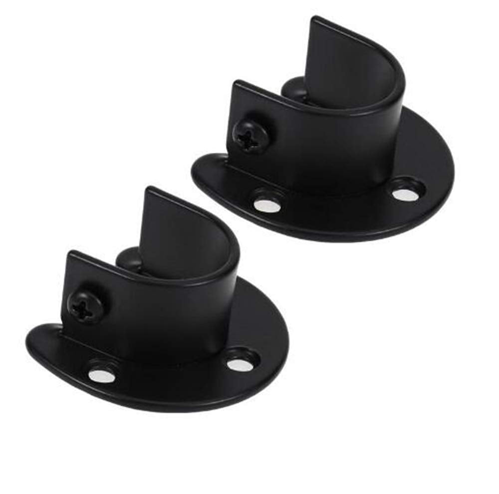 KAFENDA 2pcs Stainless Steel Wall Mounted Rod Brackets for 1" Rail