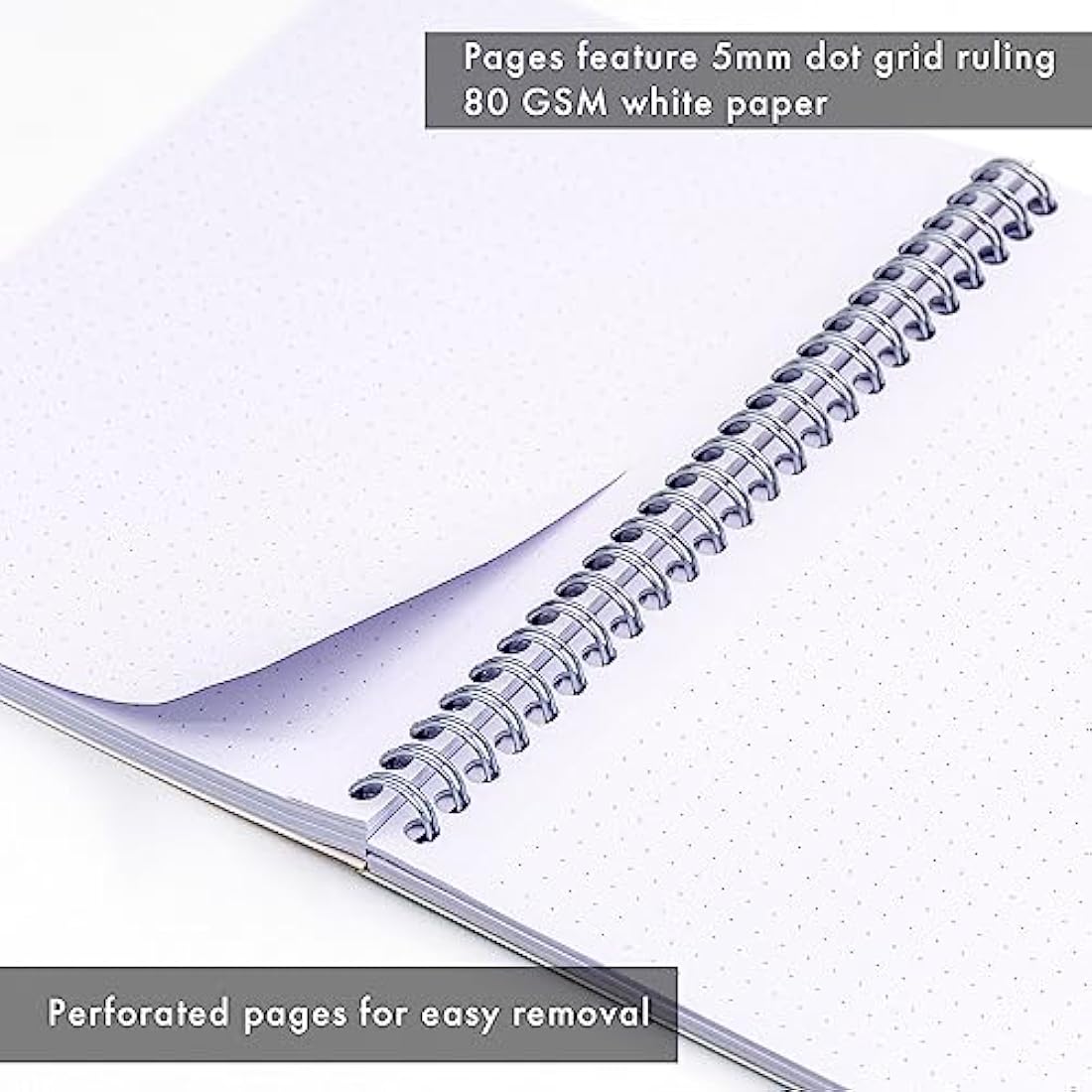 Pukka Pad A5 Dotted Notebook – Metallic Jotta Book 200 Pages, 3 Pack